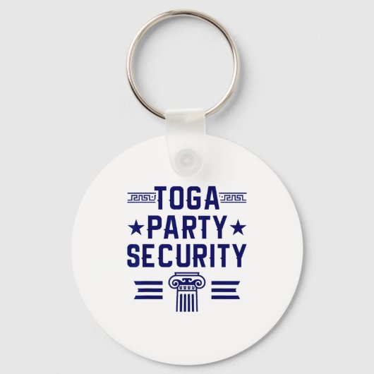 Toga Party Security - Funny Toga Party Costume  Sleutelhanger (Voorkant)