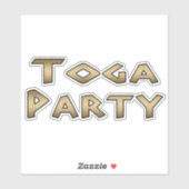 Toga Party Sticker (Vel)