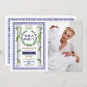 Toga Party Verjaardag Ivy Scroll Oude Romeinse fot Kaart (Voorkant / Achterkant)