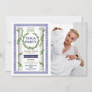 Toga Party Verjaardag Ivy Scroll Oude Romeinse fot Kaart