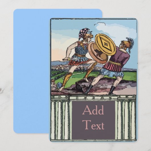 Toga Roman Party Kaart (Voorkant / Achterkant)