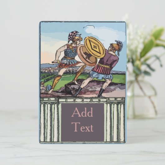 Toga Roman Party Kaart (Staand voorkant)