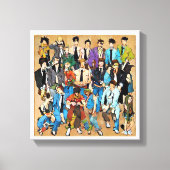 Together and mixed. canvas afdruk (Voorkant)