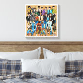 Together and mixed. canvas afdruk (Insitu (Slaapkamer))