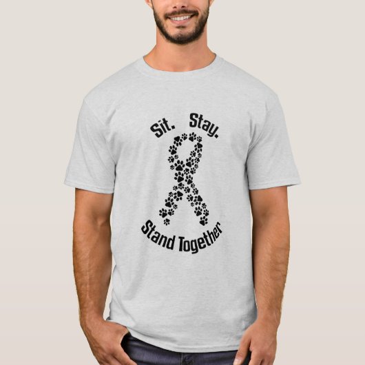 Together Canine Cancer T-Shirt (Voorkant)