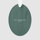 Together en Merry | Foto's Modern kerstorn Ornament (achterkant)