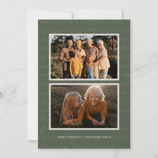 Together en Merry | Vijf nostalgische kerstfoto's (Achterkant)