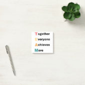 Together Everyone Achieves More 2 Post-it® Notes (Kantoor)