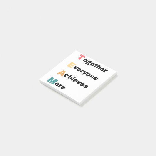 Together Everyone Achieves More 2 Post-it® Notes (Schuin)
