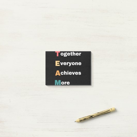 Together Everyone Achieves More Post-it® Notes (Op bureau)