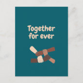 Together for ever - life quotes briefkaart (Voorkant)