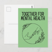 Together For Mental Health Briefkaart (Voorkant / Achterkant)