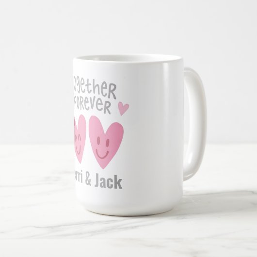 Together Forever Aangepast Mug Koffiemok (Voorkant rechts)