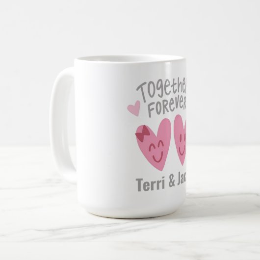 Together Forever Aangepast Mug Koffiemok (Voorkant links)