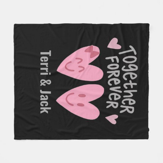 Together Forever - Aangepaste fleece Blanket (Voorkant (Horizontaal))