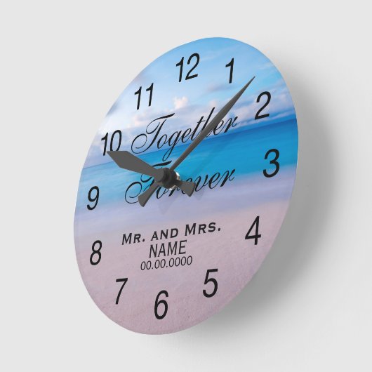 Together Forever Acrylwand Ronde Klok (Hoek)