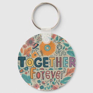 Together Forever - Aluminium Circle Sleutelhanger