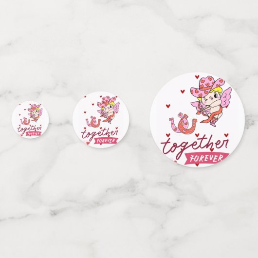 TOGETHER FOREVER COUNTRY STYLE  CONFETTI (Achterkanten)