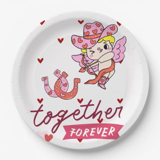 TOGETHER FOREVER COUNTRY STYLE  PAPIEREN BORDJE (Voorkant)