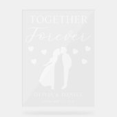 Together Forever Custom Wedding Acryl Bord (Voorkant)