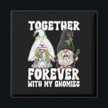 Together Forever Gnomes Mrs Bride Mr Groom voor We Magneet<br><div class="desc">Together Forever Gnomes Mrs. Bride Mr. Groom voor huwelijksfeest</div>