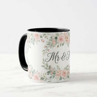 Together Forever Gold Botanical Wedding Mug | Luxu Mok