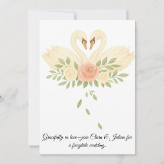 Together forever, like swans in love. kaart