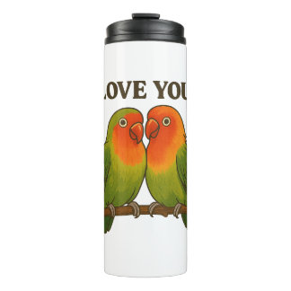 Together Forever Lovebirds Thermal Tumbler Thermosbeker