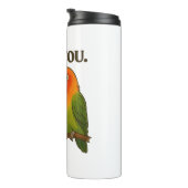 Together Forever Lovebirds Thermal Tumbler Thermosbeker (Geroteerd rechts)
