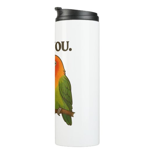Together Forever Lovebirds Thermal Tumbler Thermosbeker (Geroteerd rechts)