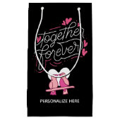 Together Forever Persoonlijke Gift Bag Klein Cadeauzakje (Voorkant)