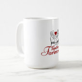 “Together Forever – Romantic Valentine’s Day Coupl Koffiemok (Voorkant links)
