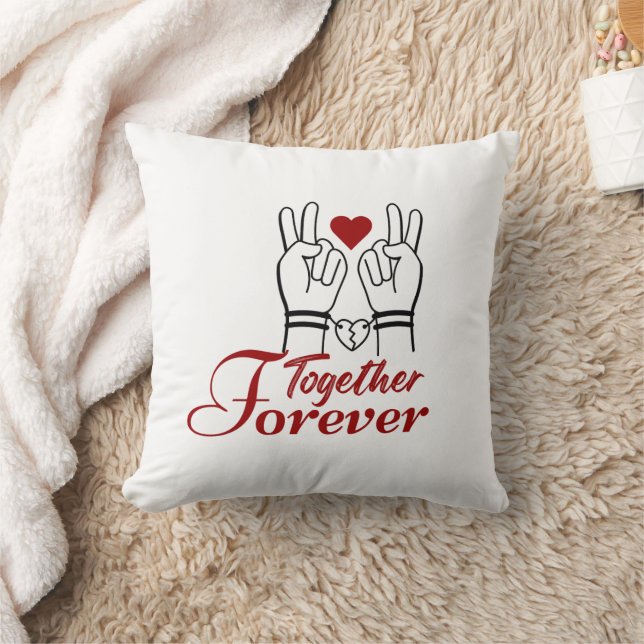 “Together Forever – Romantic Valentine’s Day Coupl Kussen (Deken)