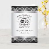 Together Forever Silver Wedding Kaart (Gele Bloem)