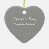 Together Forever Voetafdrukken in de zand Ornament (Achterkant)