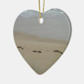 Together Forever Voetafdrukken in de zand Ornament (Links)