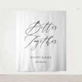 Together Forever Wedding Backdrop | Ceremony Wandkleed (Voorkant)