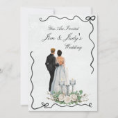 Together Forever - Wedding Celebration Invitation Kaart (Voorkant)