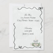 Together Forever - Wedding Celebration Invitation Kaart (Achterkant)