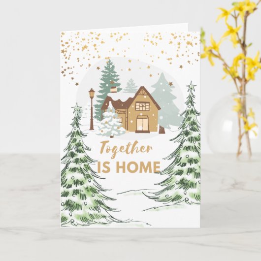 Together is home card kaart (Gele Bloem)