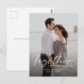 Together is my Favorite Place Photo Engagement  Briefkaart (Voorkant / Achterkant)