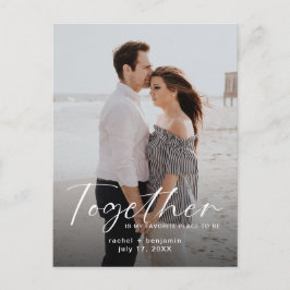 Together is my Favorite Place Photo Engagement  Briefkaart