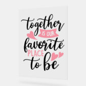 Together Is Our Favorite Place To Be Acryl Bord (Hoek)