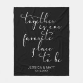 Together is our Favorite Place to Be Fleece Deken (Voorkant)