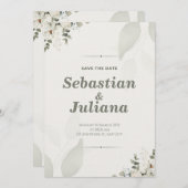 Together Is Our Favorite Place Wedding Invitation Kaart (Voorkant / Achterkant)