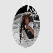 Together Modern & Minimal Japanse kerstfoto Ornament (voorkant)