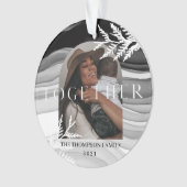 Together Modern & Minimal Japanse kerstfoto Ornament (voorkant)