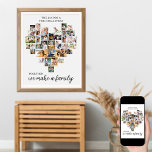 Together Personalized Love Heart 36 Photo Collage Poster<br><div class="desc">Creëer uw eigen persoonlijke poster met 36 favoriete foto's en uw familienaam/-namen. Het fotomalplaatje is opstelling aan creëer een fotocollage in de vorm van een liefdeshart, tonend uw afbeeldingen in een mengeling van portret, landschap en vierkant instragramformaten. Het ontwerp heeft een van witte achtergrond en wordt letterlijk in klassieke typografie...</div>