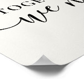 Together Personalized Love Heart Photo Collage Poster (Hoek)