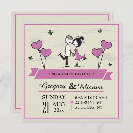 Together Post Wedding Brunch Uitnodiging (Voorkant / Achterkant)